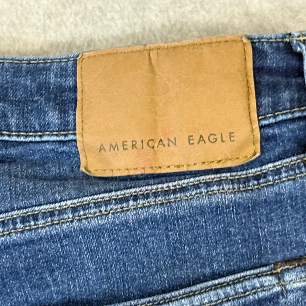 American Eagle Airflex+ Slim Straight Jeans Mens 29x32 Blue Denim Stretch